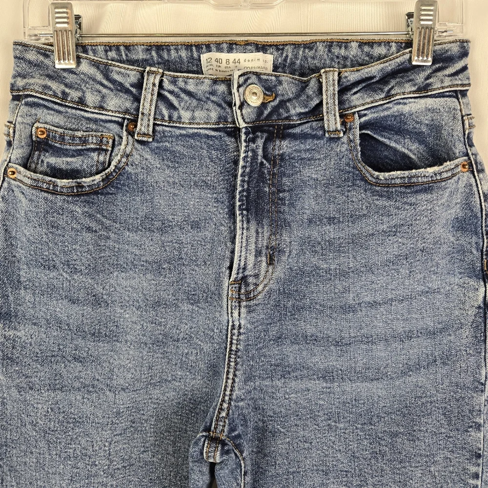 Primark Cares Denim Co Distressed Denim Ankle Jeans Womens Size 8